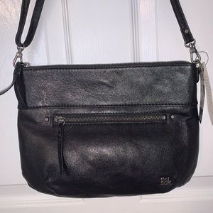 NWT the sak Black Leather Oleta Crossbody purse